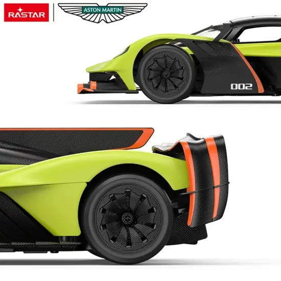 Aston Martin Valkyrie AMR PRO tālvadības pults vadāms zaļais auto