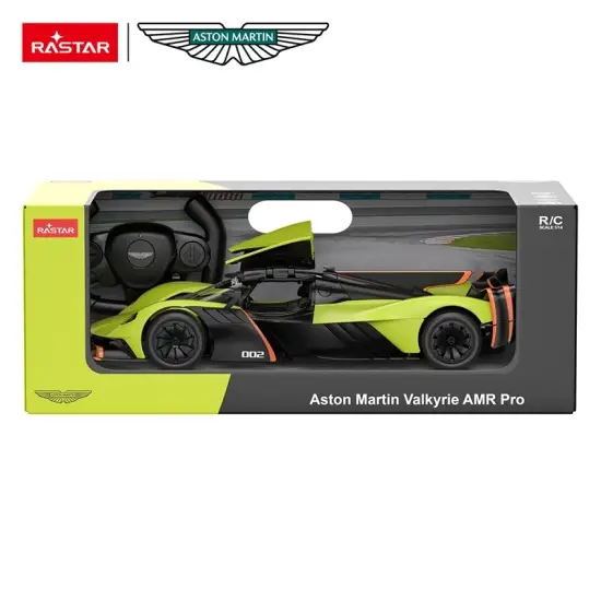 Aston Martin Valkyrie AMR PRO tālvadības pults vadāms zaļais auto