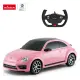Volkswagen Beetle tālvadības pults vadāms rozā auto