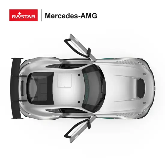 Mercedes AMG GT2 tālvadības pults vadāms pelēks auto