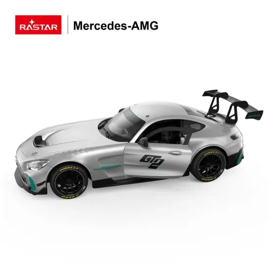 Mercedes AMG GT2 tālvadības pults vadāms pelēks auto