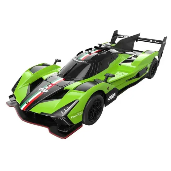 Lamborghini SC63 LMDH tālvadības pults vadāms zaļais auto