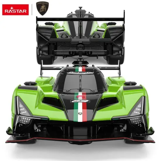 Lamborghini SC63 LMDH tālvadības pults vadāms zaļais auto