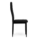 4 melnu krēslu komplekts Krēsli un krēsli MEBELKI24