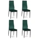 Zaļo 4 krēslu komplekts Krēsli un krēsli MEBELKI24