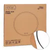 60 cm apaļš melns LED vannas istabas spogulis ar 3 gaismas krāsām ModernHome