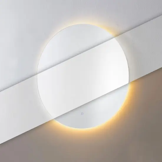 Apaļš LED vannas istabas spogulis 60 cm ar 3 gaismas krāsām ModernHome