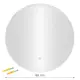Apaļš LED vannas istabas spogulis 80 cm ar 3 gaismas krāsām ModernHome