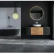 Apaļš LED vannas istabas spogulis 80 cm ar 3 gaismas krāsām ModernHome