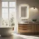 LED vannas istabas spogulis 50 x 70 cm ar 3 gaismas krāsām ModernHome