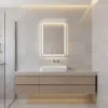 LED vannas istabas spogulis 50 x 70 cm ar 3 gaismas krāsām ModernHome