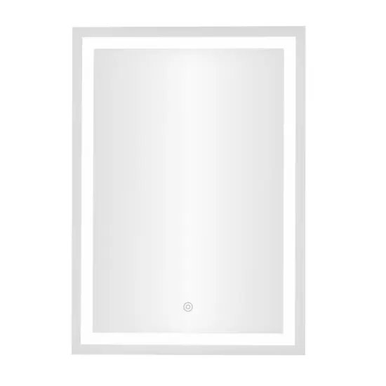 LED vannas istabas spogulis 50 x 70 cm ar 3 gaismas krāsām ModernHome