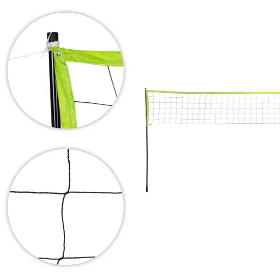 Volejbola un badmintona tīkls 600 x 240 cm salokāms MOVEPRO