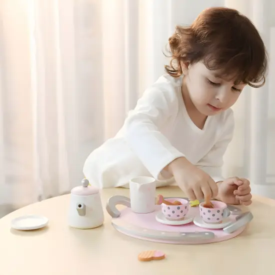 Koka tējas servīzes komplekts 15 gab ECOTOYS