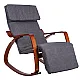 Rocking Chair/Armchair with Footrest by ModernHome