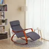Šūpojošs krēsls/fotelis ar kāju atbalstu ModernHome