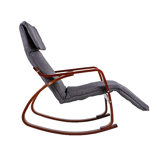 Rocking Chair/Armchair with Footrest by ModernHome
