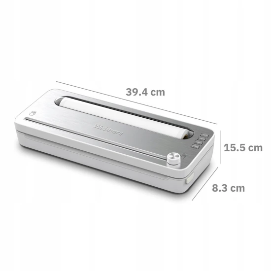 Balts pārtikas vakuumpakotājs, 120 W Elektronika un sadzīves tehnika WEBBER