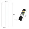 Melns nezāļu apkarošanas agrotīkls 135 g/m² 0,8×100 m MultiGarden