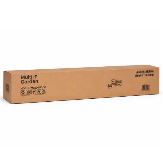 Melns nezāļu apkarošanas agrotīkls 150 g/m² 1,6×20 m MultiGarden