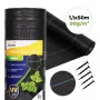 Melns nezāļu apkarošanas agrotīkls 90 g/m² 1,1 × 50 m MultiGarden