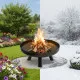 Large solid cast iron garden fire pit 60 cm, perfect for a bonfire
