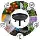 Large solid cast iron garden fire pit 60 cm, perfect for a bonfire