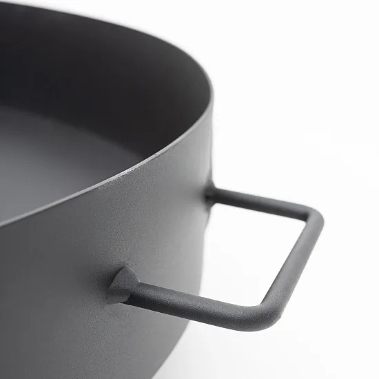 Liels čuguna dārza ugunskurs ar rokturiem, 60 cm