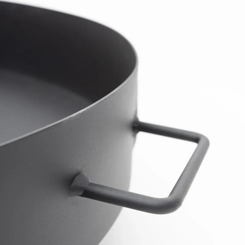Liels čuguna dārza ugunskurs ar rokturiem, 60 cm