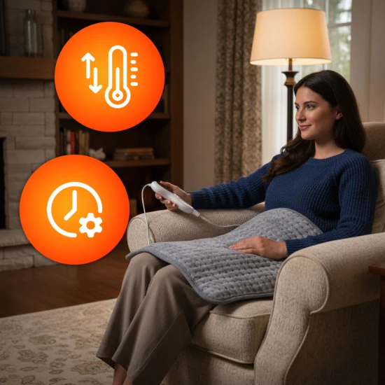 Elektriskais sildīšanas spilventiņš, 60 x 30 cm Elektronika un sadzīves tehnika ModernHome