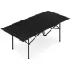 Saliekams melns kempinga galds 120x55 cm MultiGarden