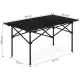 Saliekams melns kempinga galds 95x55 cm ar grozu MultiGarden