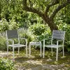2 pelēku dārza krēslu komplekts MultiGarden