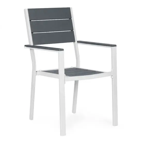 2 pelēku dārza krēslu komplekts MultiGarden