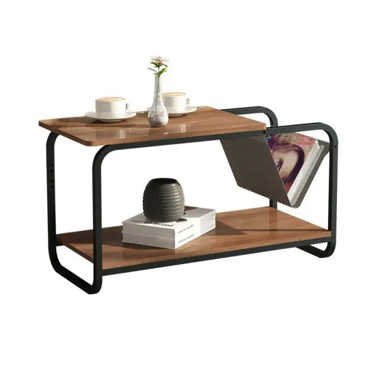 Moderns divlīmeņu kafijas galdiņš „Loft“ stilā