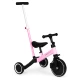 Rozā trīsriteņu līdzsvara velosipēds ar stumšanas rokturi 2in1 Velosipēdi ECOTOYS