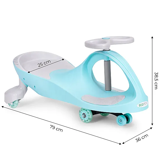 Wiggle zils auto ar LED riteņiem