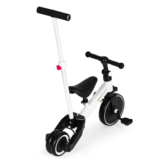 Balts 3 riteņu līdzsvara velosipēds 2-in-1