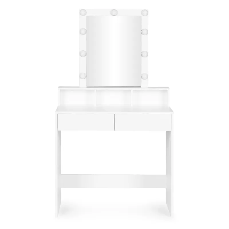 Tualetes galdiņš ar spoguli un LED apgaismojumu ModernHome