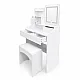 Kosmētikas galdiņš ar spoguli un LED apgaismojumu „ModernHome“