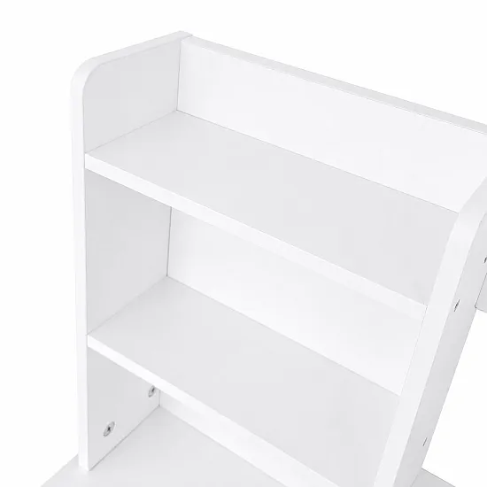 Kosmētikas galdiņš ar apaļu spoguli un LED apgaismojumu „ModernHome“