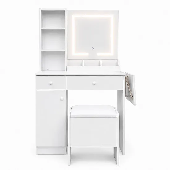 Kosmētikas galdiņš ar spoguli un LED apgaismojumu „ModernHome“