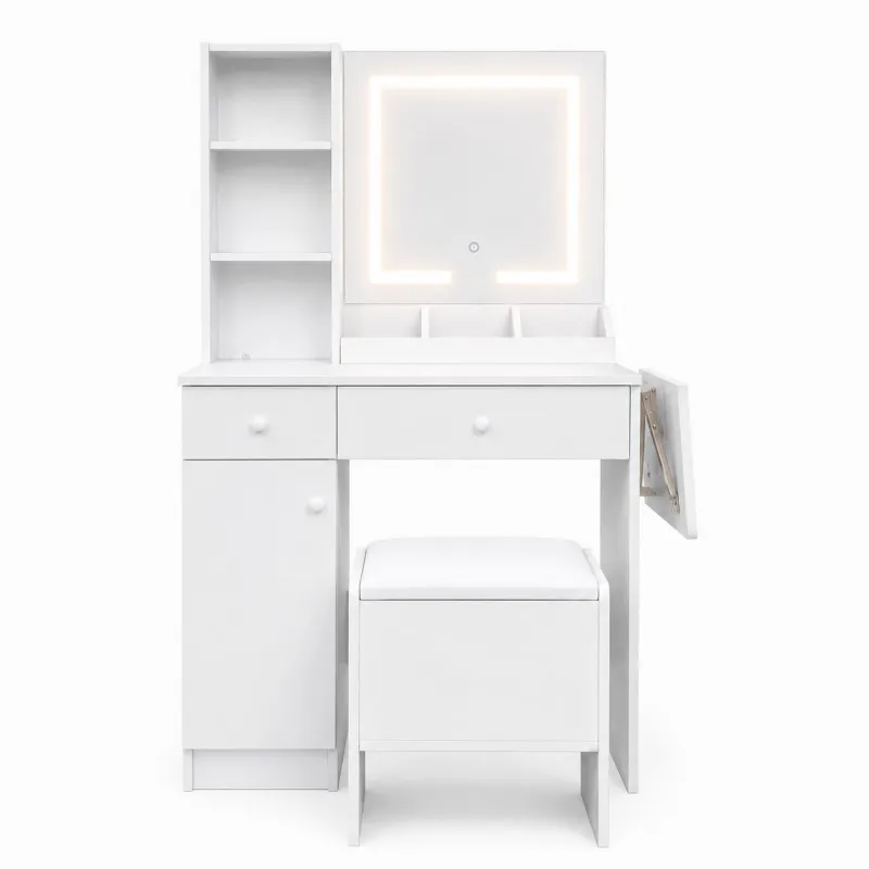 Kosmētikas galdiņš ar spoguli un LED apgaismojumu „ModernHome“