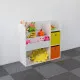 Koka grāmatu plauktiņš bērniem ar nodalījumiem Bērnu mēbeles ECOTOYS