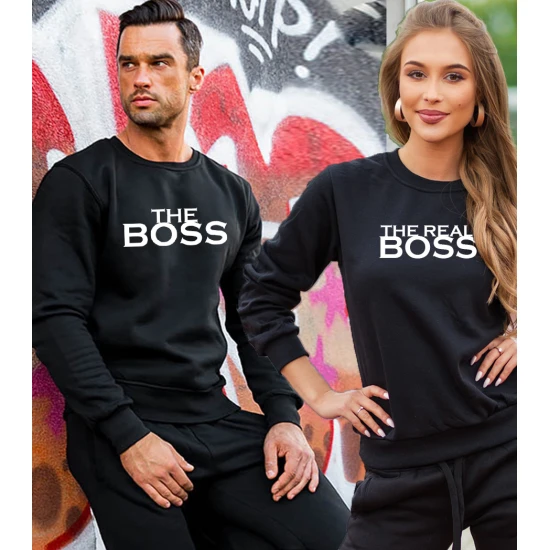 Melns džemperis RealBoss 2001-xw01