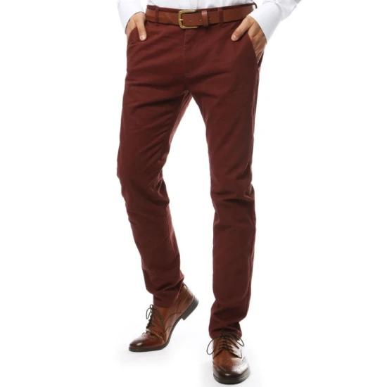 Akcija: sarkanas klasiskās vīriešu bikses Lonel ux2140