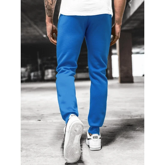 Vīriešu gaiši zilas ikdienas bikses Sergo Gadījuma bikses