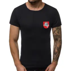 Vīriešu melns T-krekls Herb