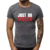 Tumši pelēks vīriešu krekls Just do nothing JS/712005