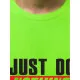 Green neon mens t-shirt Just do nothing JS/712005